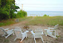 Blue Beachfront Cottage photo